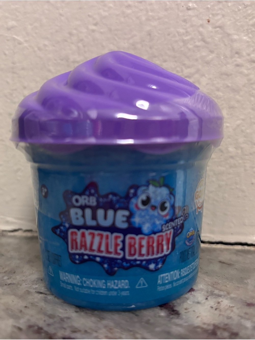 Orb GOAT Blue Razzle Berry Scented Toy Slime